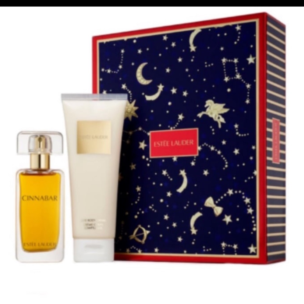 Estee Lauder Cinnabar Gift Set - White & Navy
